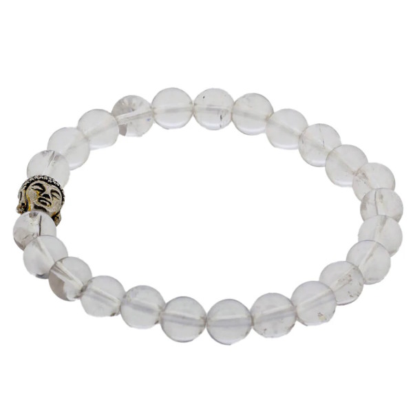 Pulsera Cristal Roca Buda 6 Mm. - Trinidad
