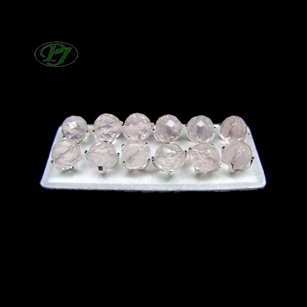 Pendientes Bola Cuarzo Rosa - Prominer