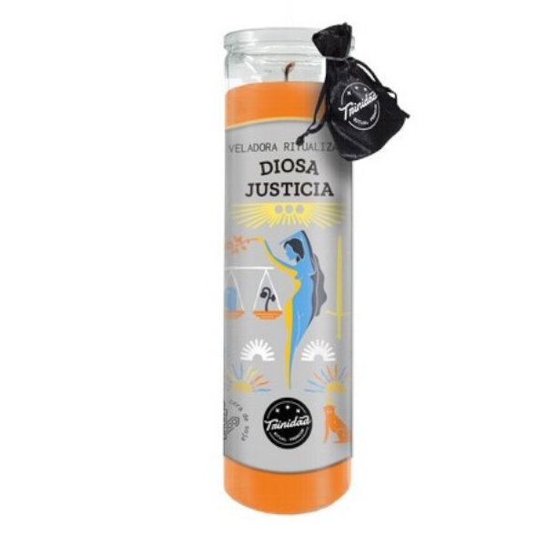 Veladora Ritualizada Diosa Justicia - Trinidad