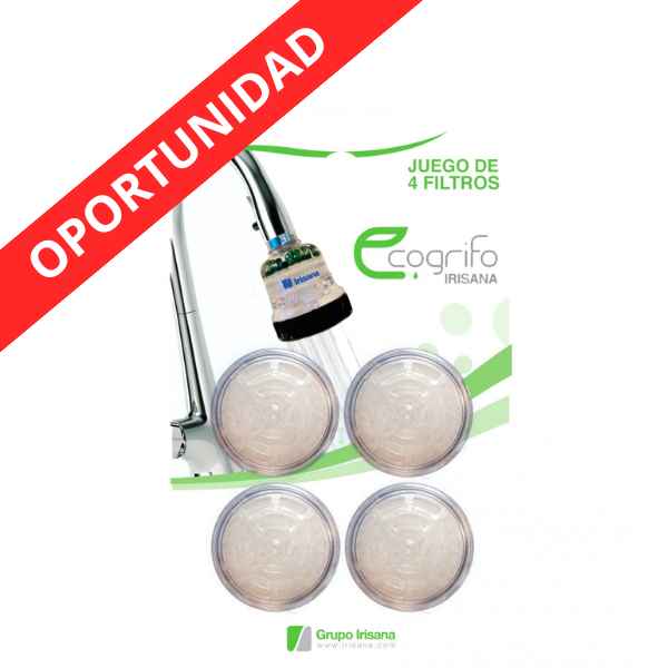 Eco Grifo Filtros Recambio 4 Unidades - Irisana
