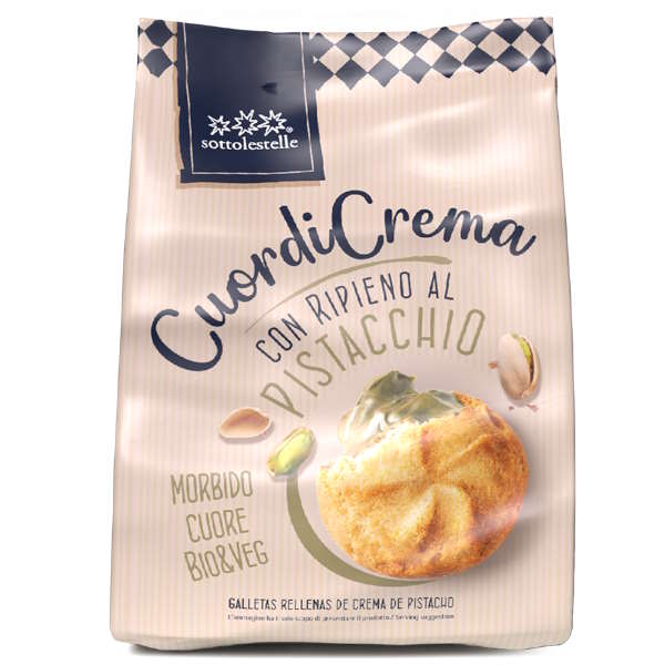 Galletas Rellenas Crema Pistacho 200 G. - Sottolestelle