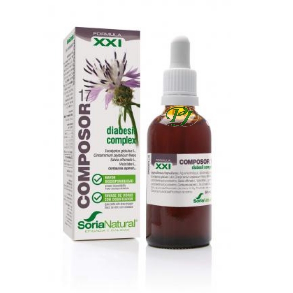 Composor 17 Diabesil Fórmula Xxi Diabesil 50 Ml. - Soria Natural