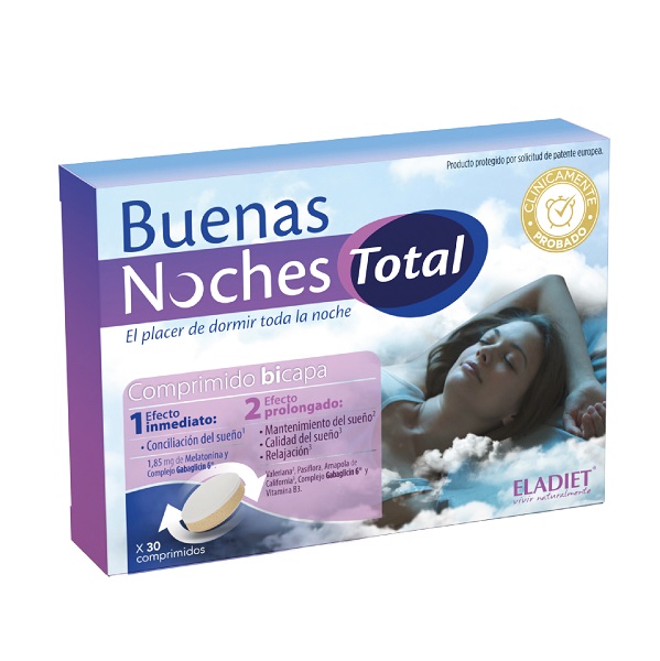 Buenas Noches Total 30 Comprimidos 1,85 Mg. - Eladiet