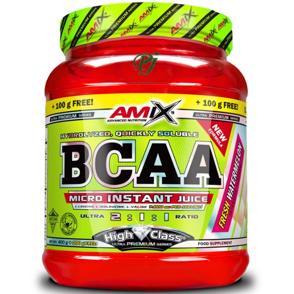 Glutamina + Bcaa 300 G. Naranja - Amix