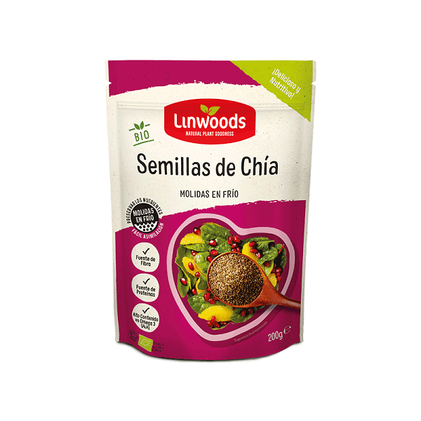Semillas De Chía Molidas 200 G. - Linwoods