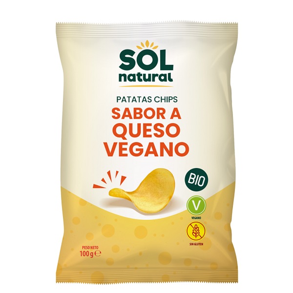 Patatas Fritas Sabor Queso Vegano 100 G. - Sol Natural