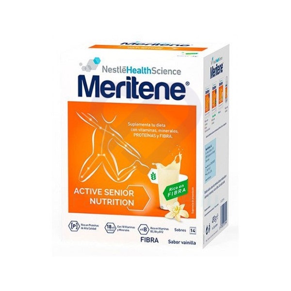 Meritene Batido Fibra Vainilla 14 Sobres - Nestle Health