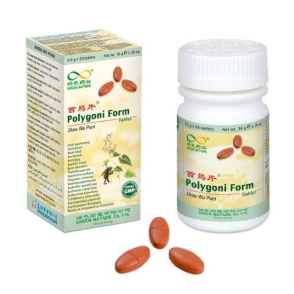 Fórmula China 45 Polygoni Form Tonifica Sangre (Shou Wu Pian) 60 Tabletas - Green Nature