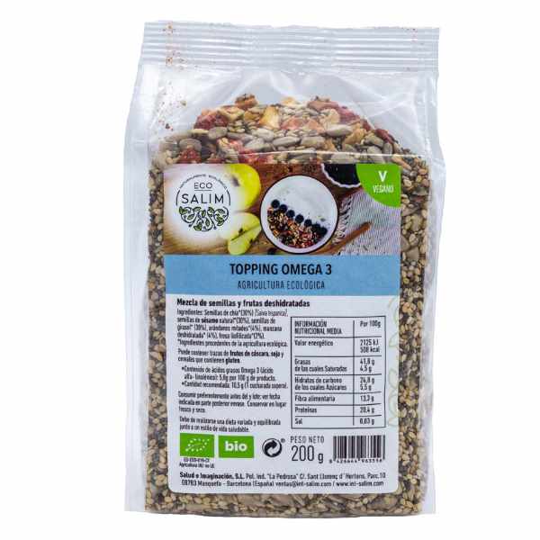 Topping Omega3 Bio 200 G. - Eco Salim