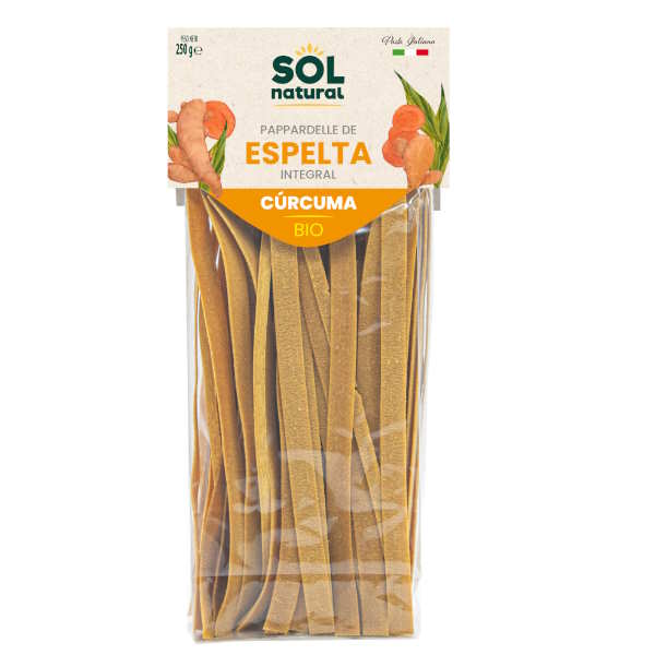 Parpadelle De Espelta Con Cúrcuma 250 G. Bio - Sol Natural