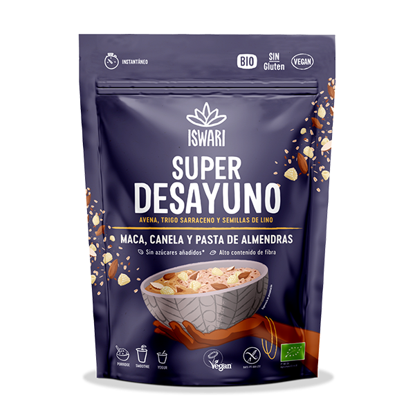 Súperdesayuno Maca, Canela Y Pasta Almendra 360 G. - Iswari
