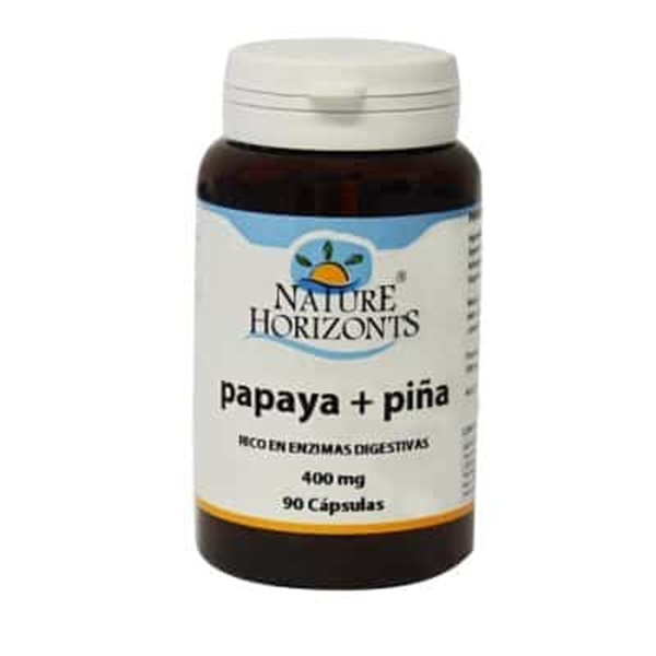 Papaya + Piña 400 Mg 90 Capsulas Nature Horizonts