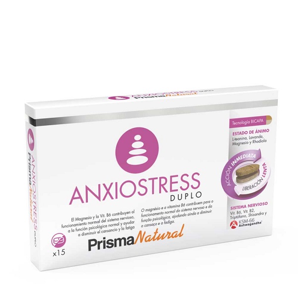 Anxiostress Duplo 15 Comprimidos - Prisma Natural