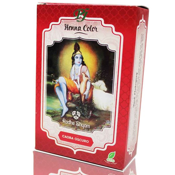 Henna Caoba Oscuro Polvo 100 G. - Radhe Shyam