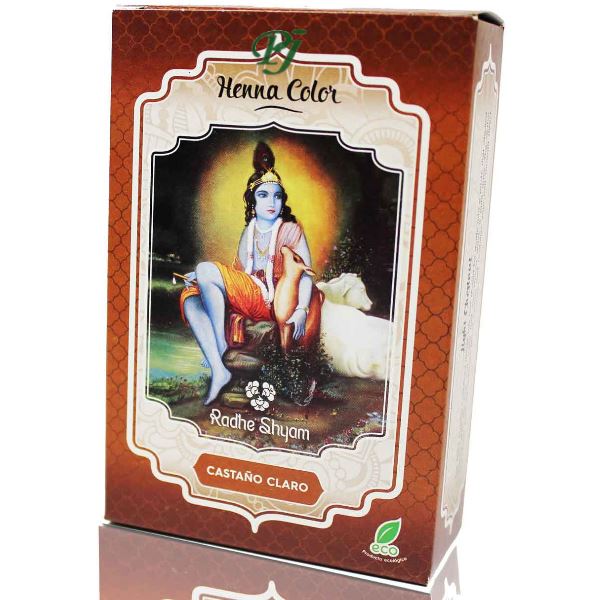 Henna Castaño Claro Polvo 100 G. - Radhe Shyam