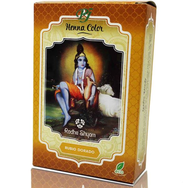 Henna Rubio Dorado Polvo 100 G. - Radhe Shyam