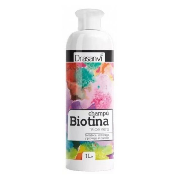 [184781] Champú Biotina Y Aloe Vera 1 L. - Drasanvi