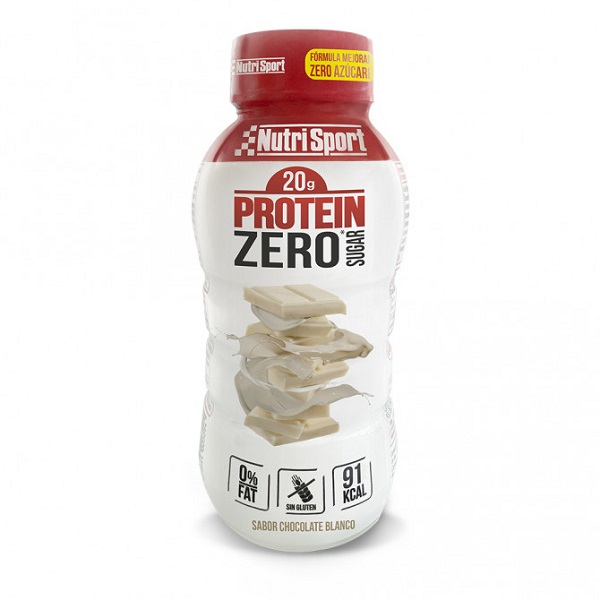 Batido Protein Zero Chocolate Blanco 330 Ml. - Nutrisport