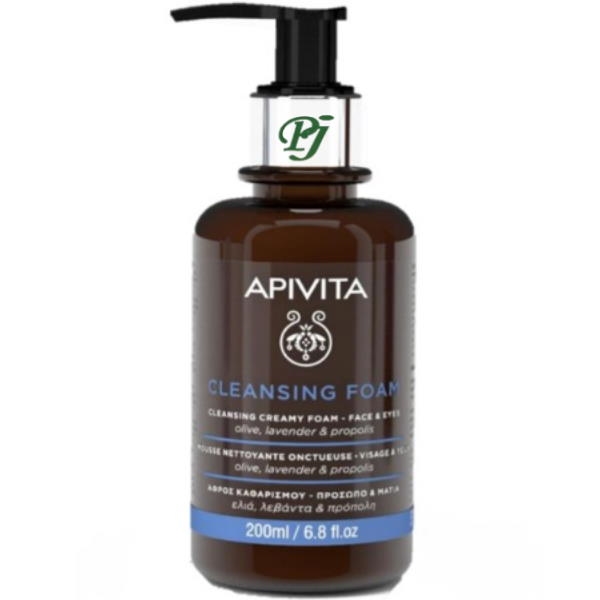 Crema Espuma Limpiadora Cara Y Ojos 200 Ml. - Apivita