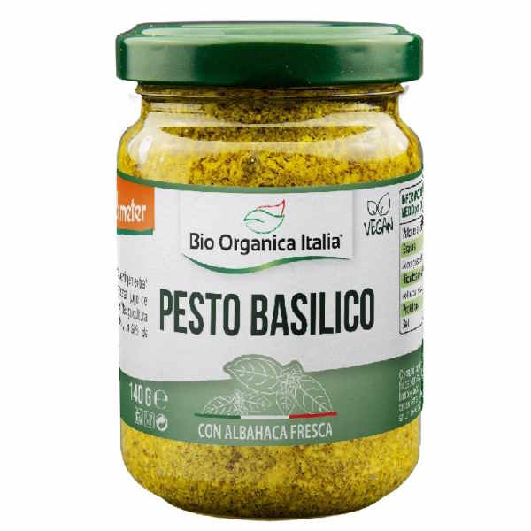 Pesto Básilico Vegano 140 G. - Bio Orgánica Italia