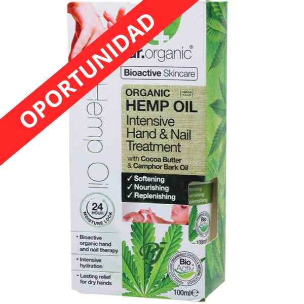 Hemp Tratamiento Intensivo Manos Uñas 100 Ml. - Dr. Organic