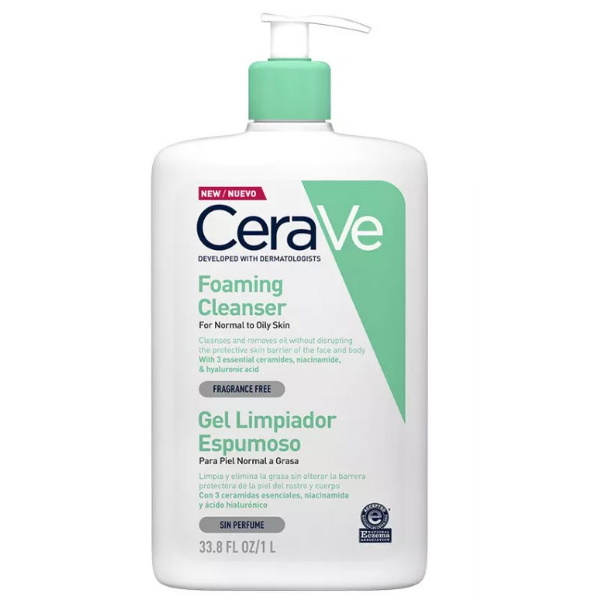 Gel Limpiador Espumoso 1 L. - Cerave