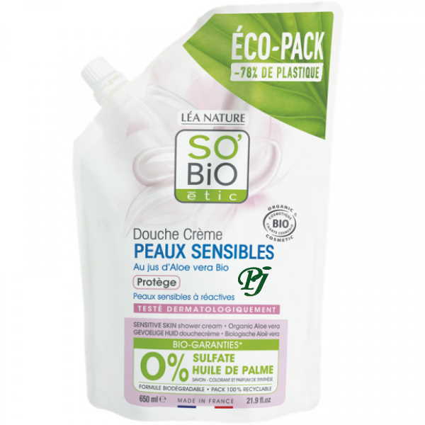 Recarga Gel Ducha Piel Sensible 650Ml - Lea Nature