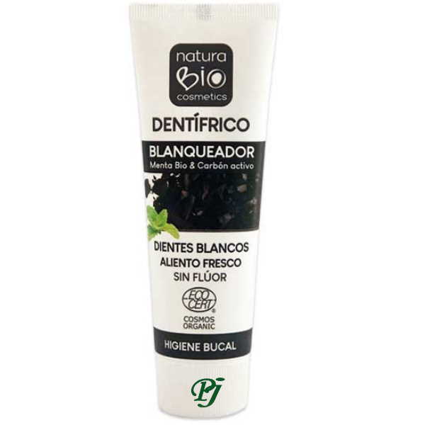 Dentífrico Menta Carbón Activo Blanqueador 75 Ml. - Naturabio