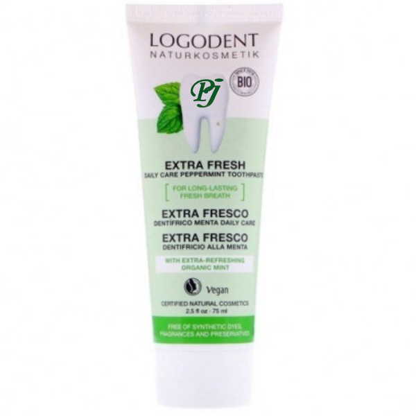 Logodent Dentífrico Extra Fresco Menta 75 Ml. - Logona