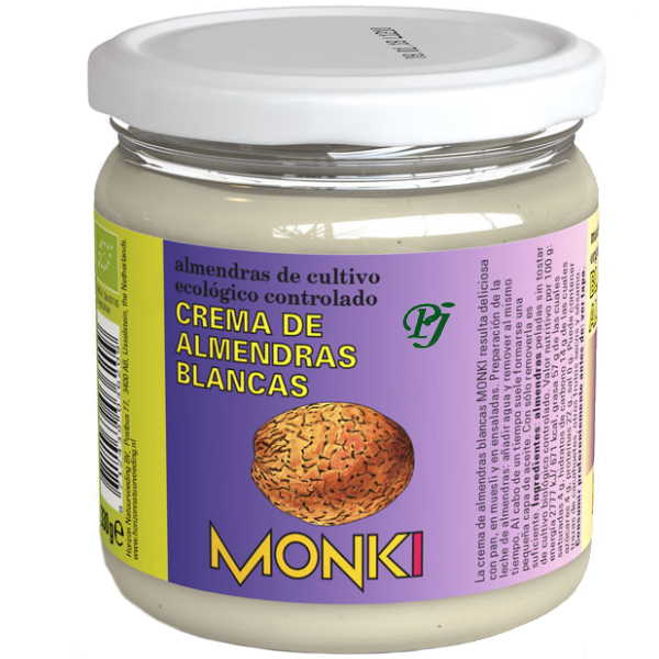 Crema Almendras Blancas Bio 330 G. - Monki