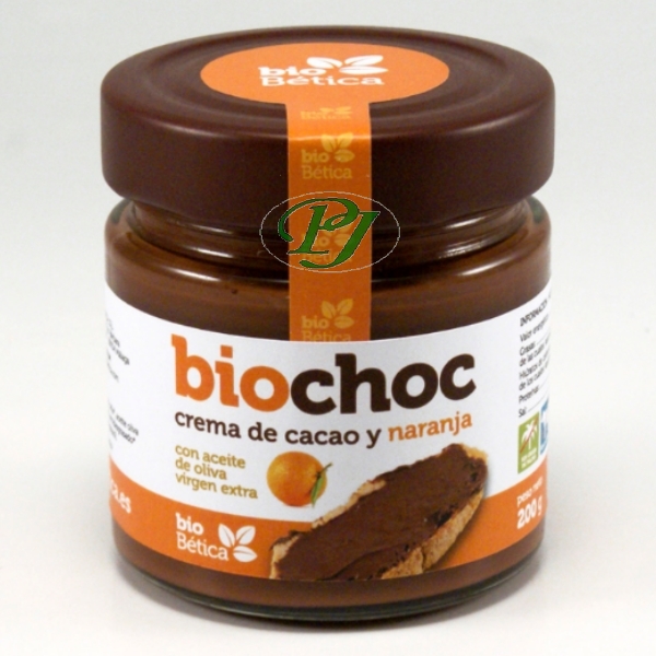 Biochoc Crema Cacao + Naranja 200 G. - Biobética