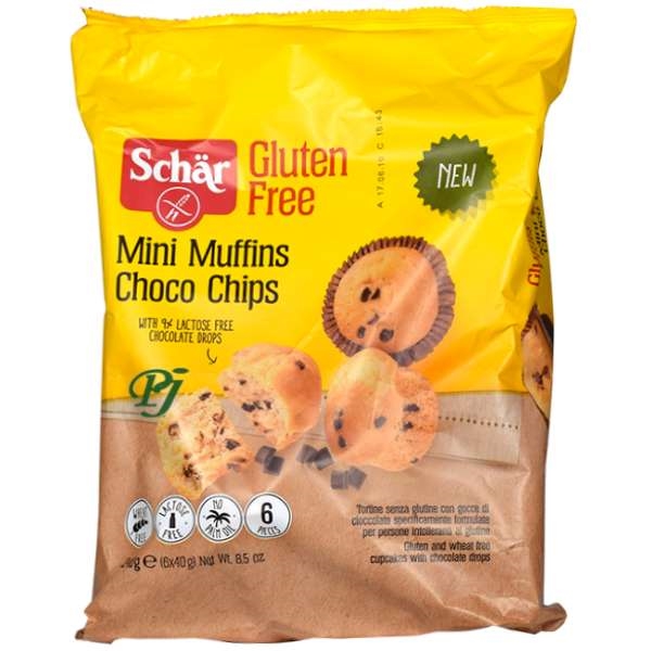Mini Muffins Choco Chips 6 Uds. - Schar