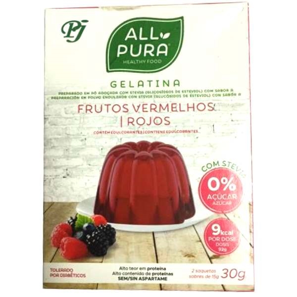 Allpura Gelatina Frutos Rojos 2 X 27 G. - Dietmed