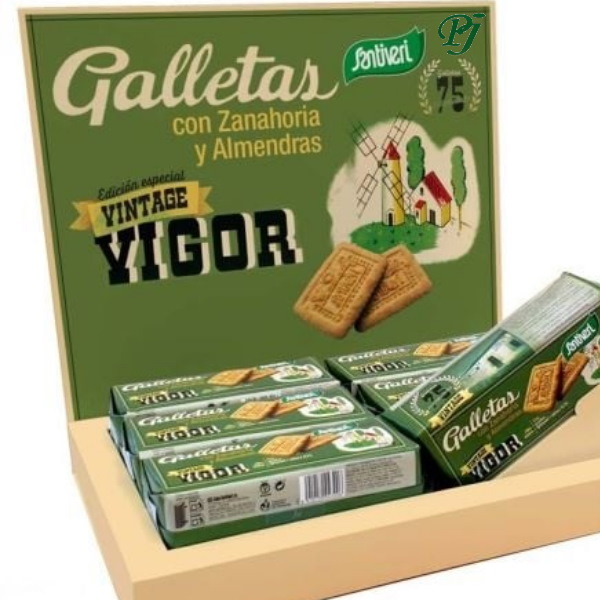 Galletas Zanahoria Y Almendra 250Gr Vintage Vigor - Santiveri