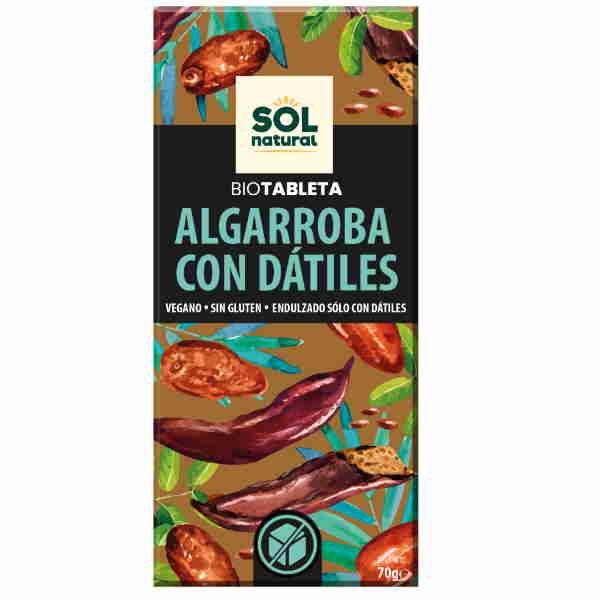 Tableta De Algarroba Con Dátiles 70 G. - Sol Natural