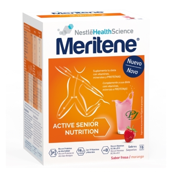 Meritene Batido Fresa 15 Sobres - Nestle Health