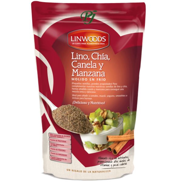 Semillas De Lino, Chía Con Manzana Y Canela - Linwoods