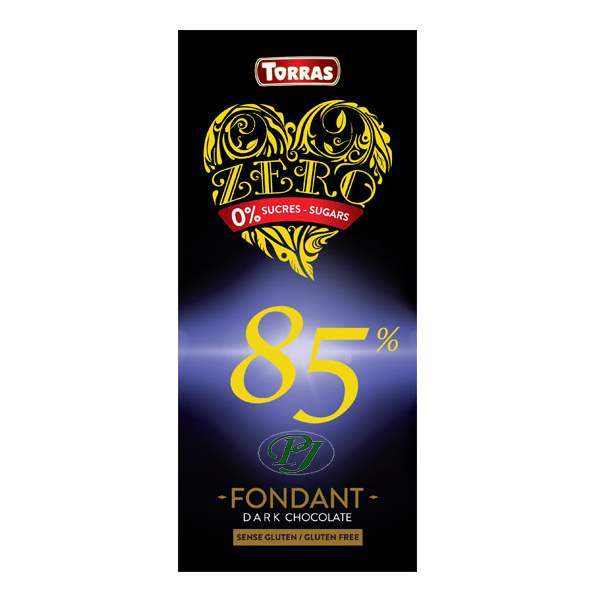 Chocolate 85% Cacao 0% Sin Azúcar 100 G. - Torras