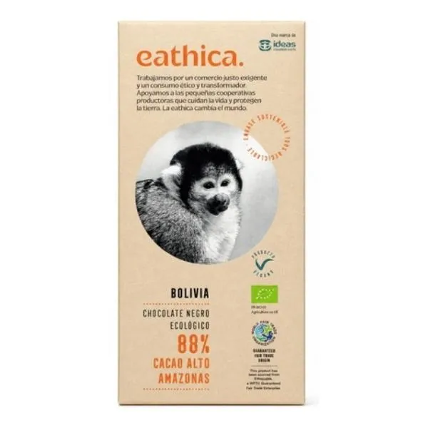 Chocolate Negro 88% Bolivia Bio 100 G. - Eathica