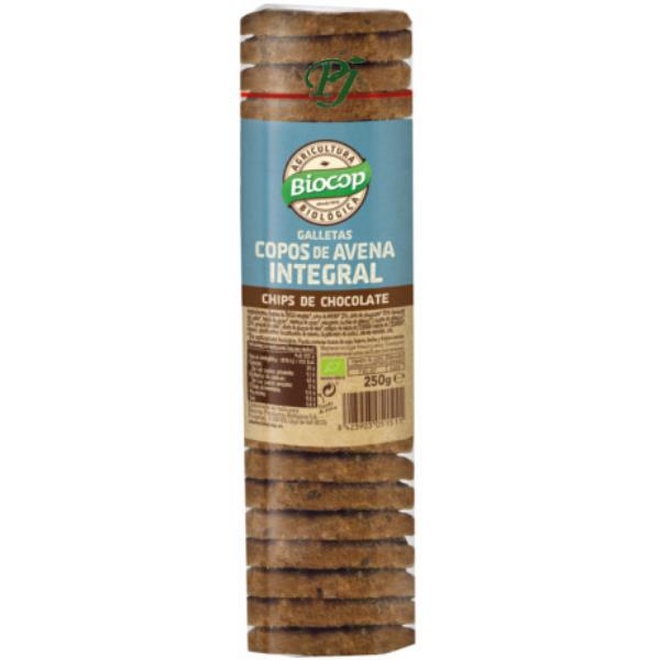 Galletas Copos Avena Integral Con Chocolate 250 G. - Biocop