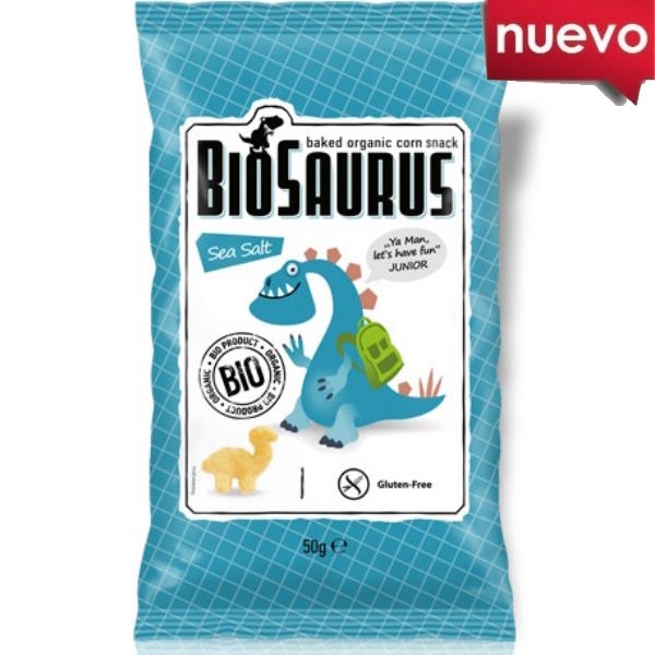 Snack Biosaurus Con Sal Marina Bio 50 G. - Sol Natural