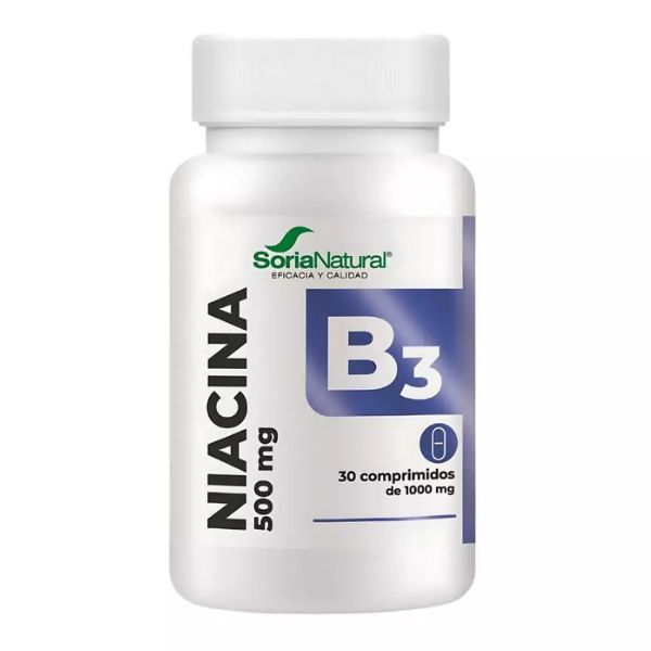 Niacina Vitamina B3 30 Comprimidos - Soria Natural