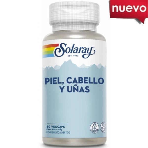 Cabello Uña Y Piel 60 Cápsulas - Solaray