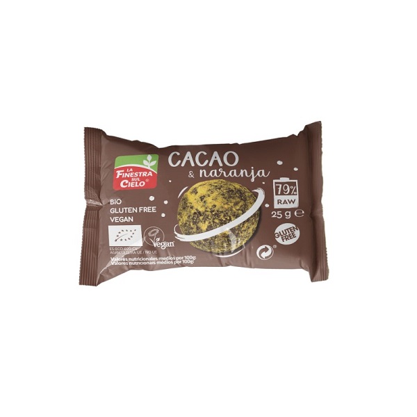 Energy Ball Cacao&Naranja Bio Sin Gluten 25 G. - La Finestra