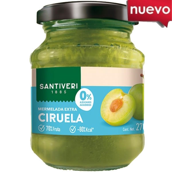 Mermelada Ciruela 0% Azúcar 270 G. - Santiveri