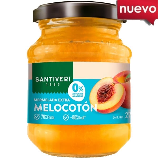 Mermelada Melocotón 0% Azúcar 270 G. - Santiveri