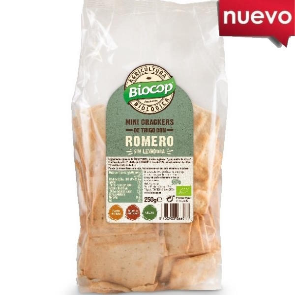 Mini Crackers De Trigo Con Romero 250 G. - Biocop