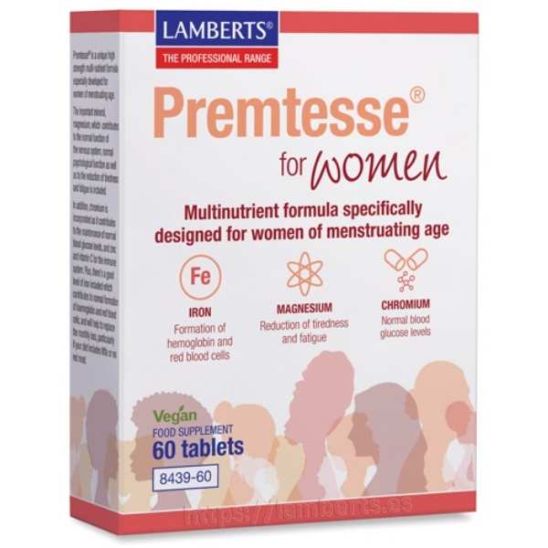Premtesse Para Mujer 60 Tabletas - Lamberts
