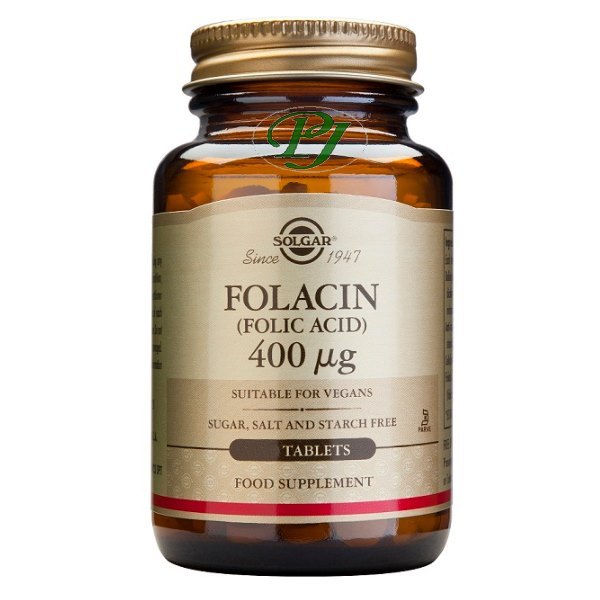 Ácido Fólico 100 Comprimidos 400 Mcg. - Solgar