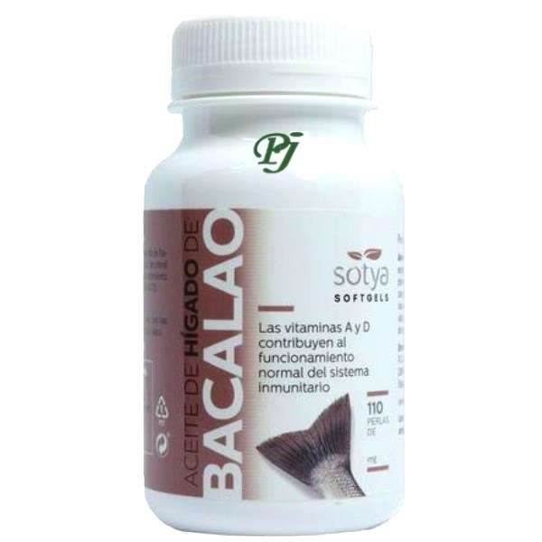 Hígado De Bacalao 110 Perlas 700 Mg. - Sotya